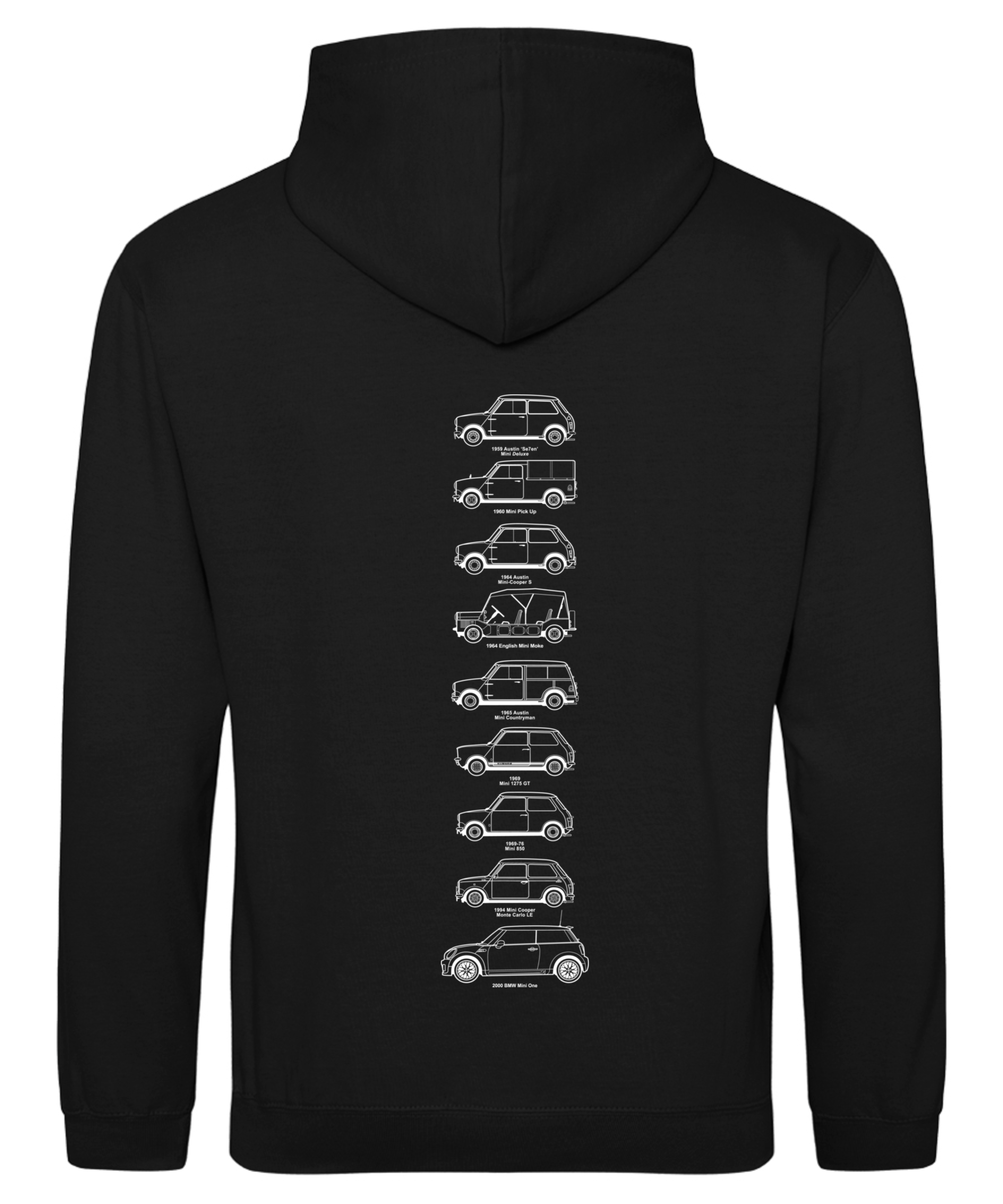 Old Mini Decades Hoodie Black